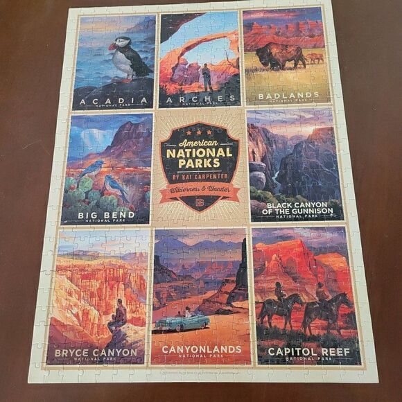 Americanflat 500 Piece National Parks Jigsaw Puzzle 18x24 Inches by Anderson Des - Picture 5 of 5